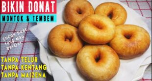 Ini Dia! Cara Mudah Membuat Donat Tanpa Telur yang Lembut dan Enak