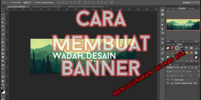 Langkah Mudah Membuat Banner Menggunakan Laptop