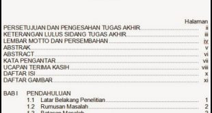 Cara Membuat Daftar Isi Di Komputer