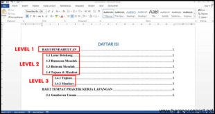 Cara Membuat Daftar Isi Otomatis Di Word 2019