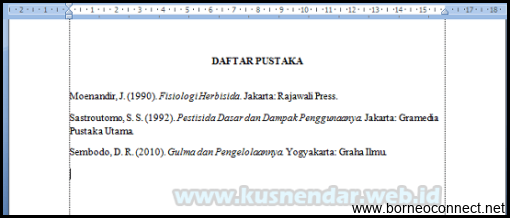 Langkah Mudah Membuat Daftar Pustaka Otomatis di Microsoft Word 2007