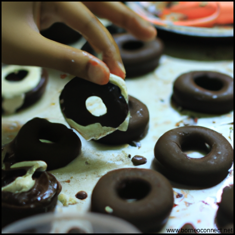 Cara Membuat Donat Oreo