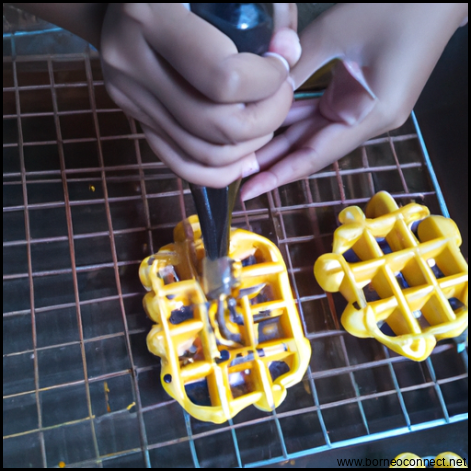 Cara Membuat Donat Waffle