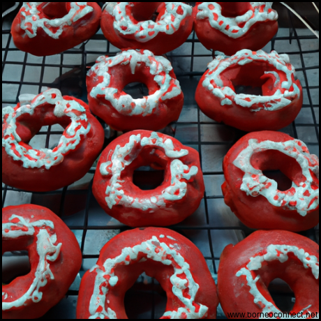 Cara Membuat Donat Warna Merah