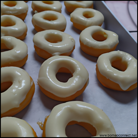 Cara Membuat Donat White Ring Tinggi