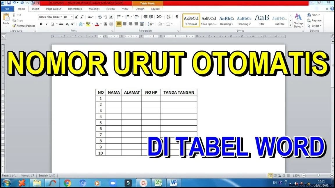 Tips Cepat: Membuat Nomor Halaman Otomatis di Word