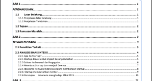 Cara Membuat Daftar Isi Dengan Judul Yang Panjang