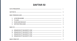 Cara Membuat Daftar Isi Dengan Navigation