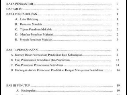 Cara Membuat Daftar Isi Komputer