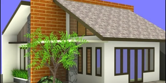 Inspirasi Desain Rumah Atap Miring yang Simetris Kiri-Kanan