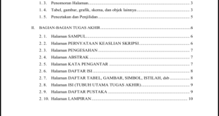 Cara Membuat Daftar Isi Informatika