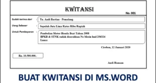 Mudahnya Membuat Kwitansi Otomatis Di Word: Tips dan Trik yang Harus Dicoba