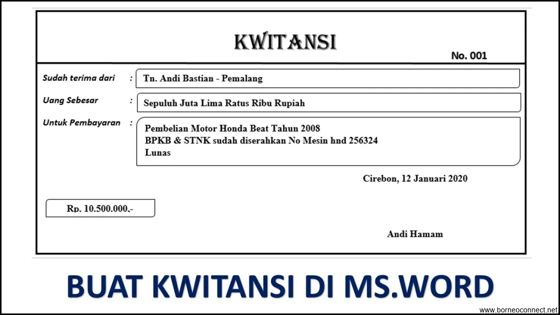 Mudahnya Membuat Kwitansi Otomatis Di Word: Tips dan Trik yang Harus Dicoba