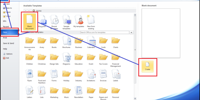 [Tutorial] Cara Membuat File Di Word | Dengan Gambar – Belajar Ms. Word …